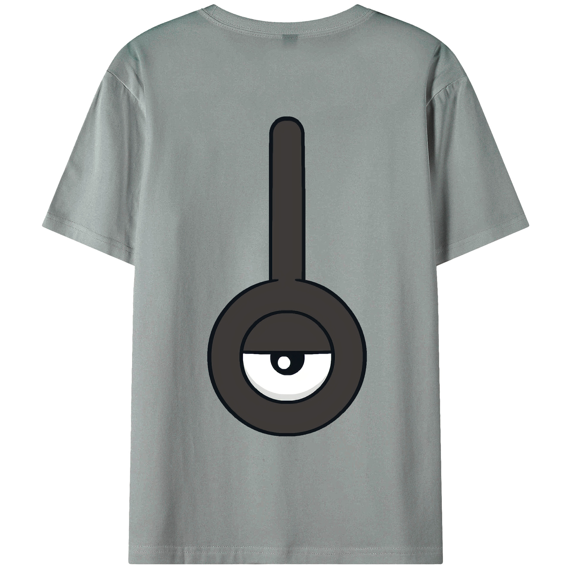 （画像用） ポケットモンスター Pokémon 綿100％ メンズ半袖Tシャツ（バックプリント） 通気性